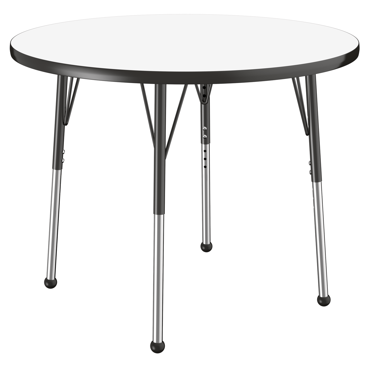FDP 36" Round Dry - Erase Activity Table with Adjustable Standard Ball Glide Legs (FDP - 10193 - XX) - SchoolOutlet