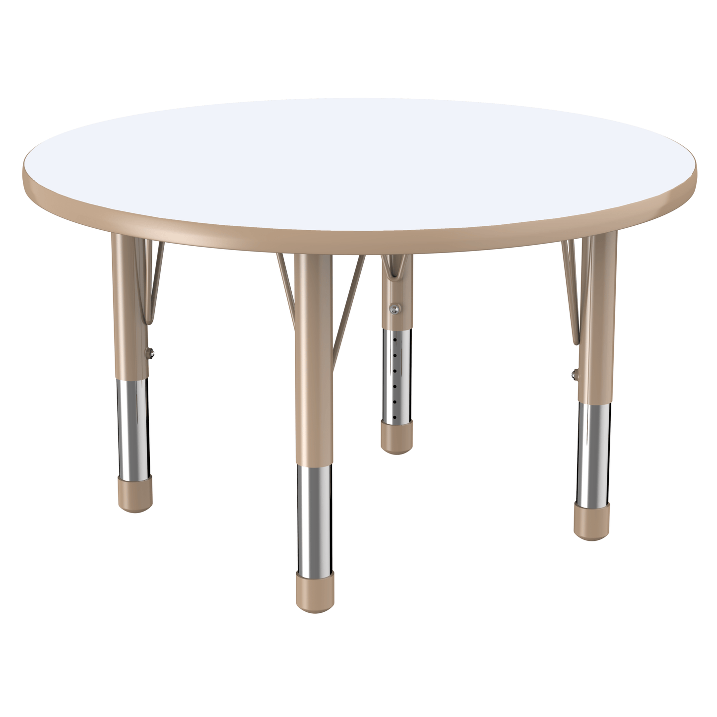 FDP 36" Round Dry - Erase Activity Table with Adjustable Chunky Legs (FDP - 10194 - XX) - SchoolOutlet