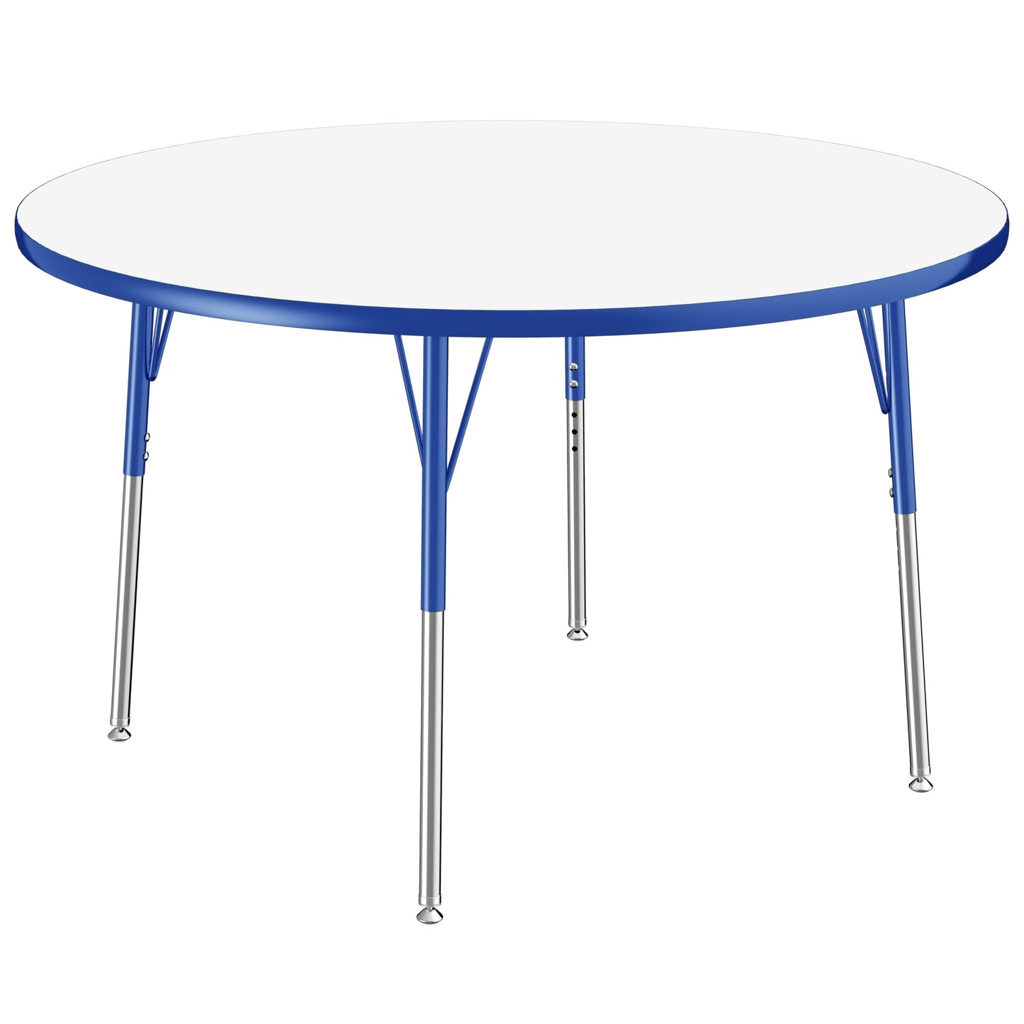 FDP 48" Round Collaborative Dry - Erase Activity Table with Adjustable Standard Swivel Glide Legs (FDP - 10196 - XX) - SchoolOutlet