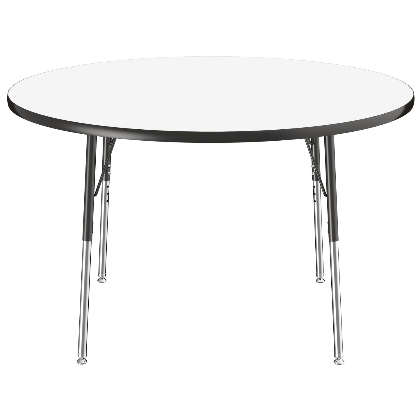 FDP 48" Round Collaborative Dry - Erase Activity Table with Adjustable Standard Swivel Glide Legs (FDP - 10196 - XX) - SchoolOutlet