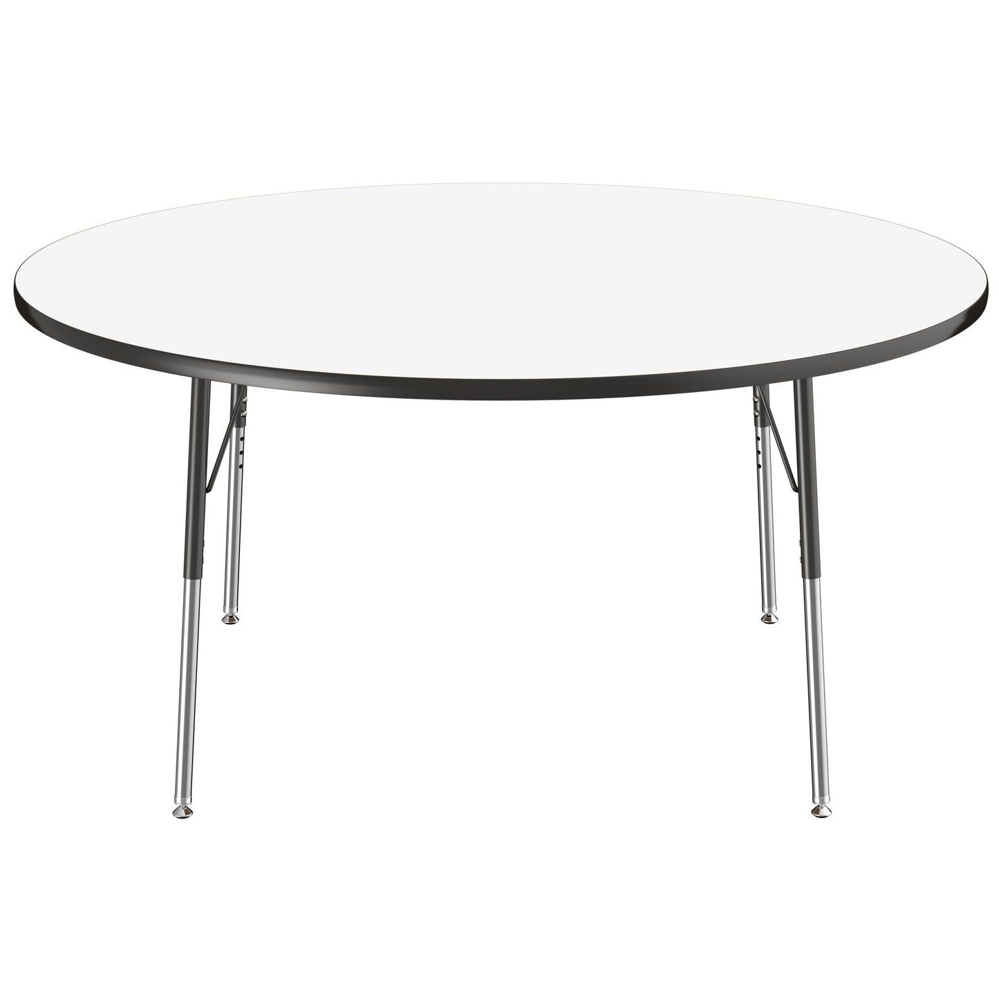FDP 60" Round Dry - Erase Activity Table with Adjustable Standard Swivel Glide Legs (FDP - 10200 - XX) - SchoolOutlet