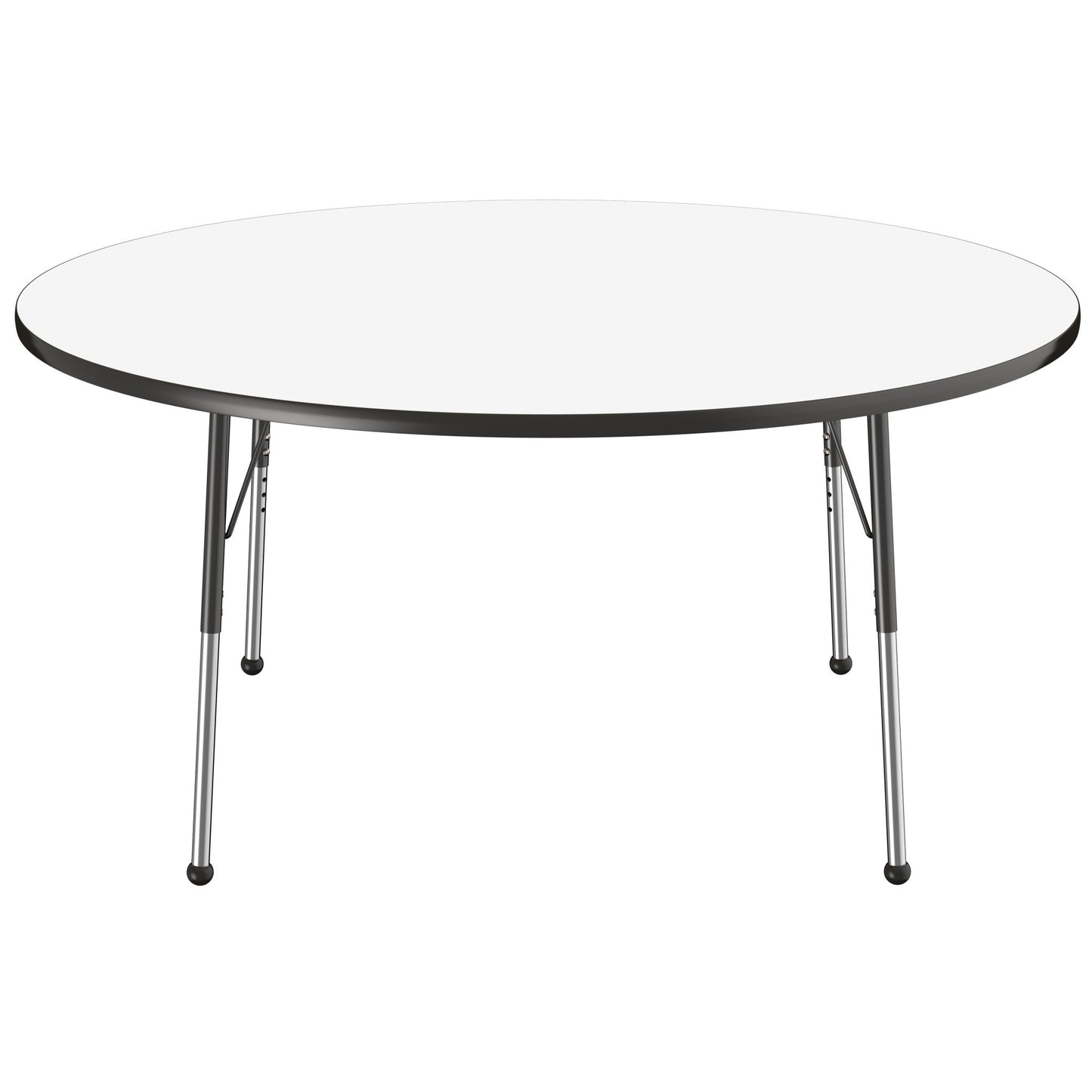 FDP 60" Round Dry - Erase Activity Table with Adjustable Standard Ball Glide Legs (FDP - 10201 - XX) - SchoolOutlet