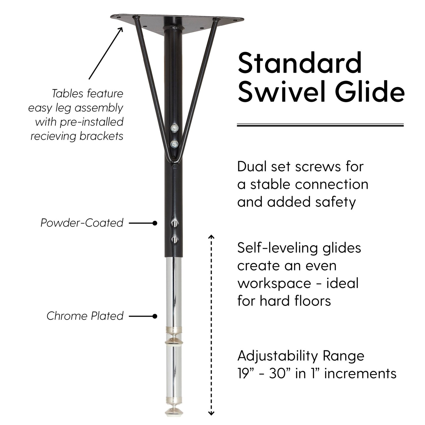FDP 60" x 60" Flower Dry - Erase Activity Table with Adjustable Standard Swivel Glide Legs (FDP - 10241 - XX) - SchoolOutlet