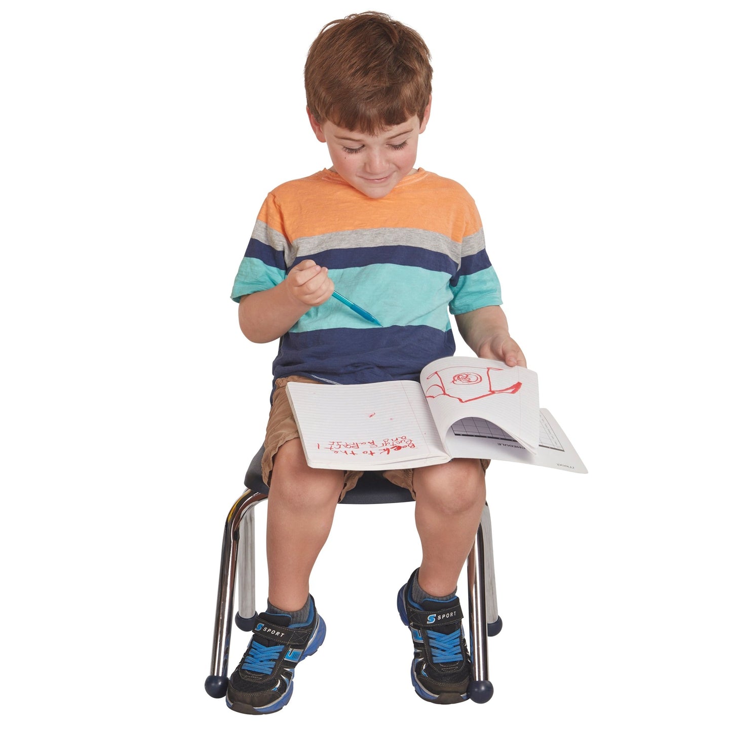 FDP Stackable School Chair, Chrome Legs, Ball Glide - 12" Seat Height (FDP - 10359) - SchoolOutlet