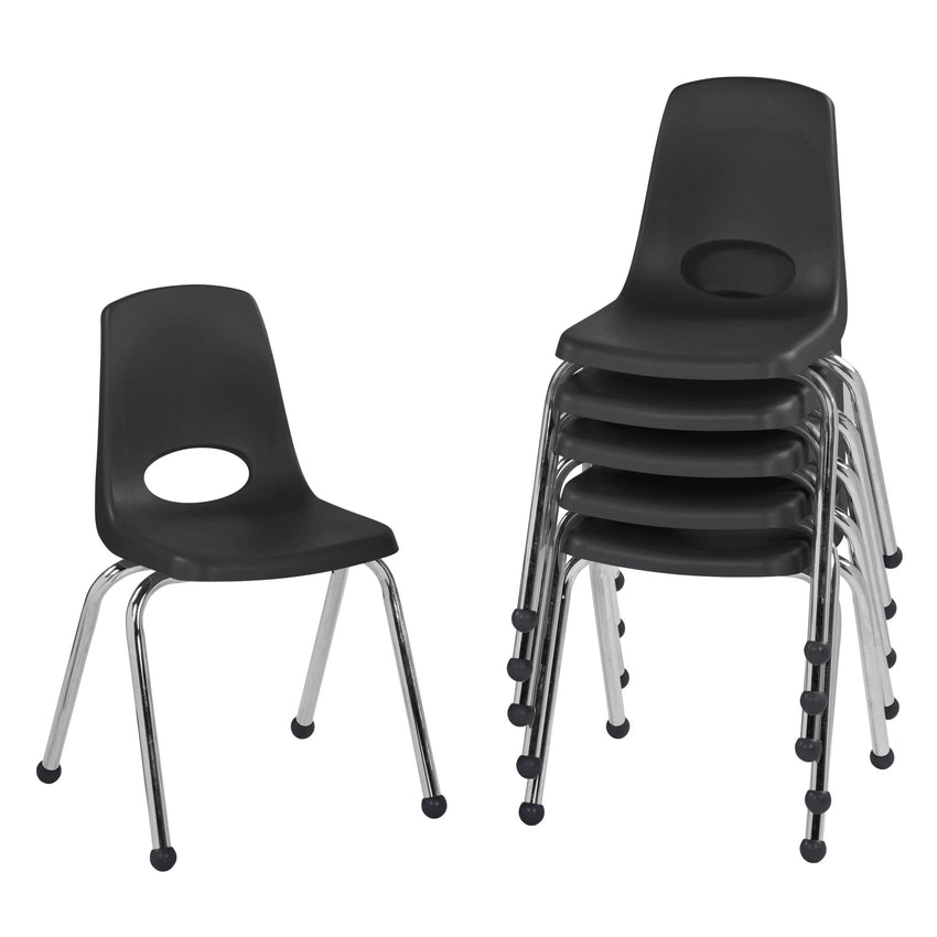 FDP Stackable School Chair, Chrome Legs, Ball Glide - 16" Seat Height (FDP - 10367) - SchoolOutlet