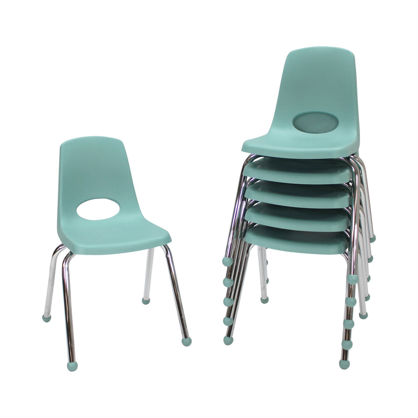 FDP Stackable School Chair, Chrome Legs, Ball Glide - 16" Seat Height (FDP - 10367) - SchoolOutlet