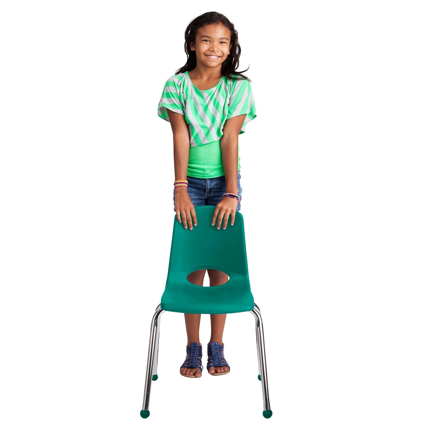 FDP Stackable School Chair with Ball Glides - 16" Seat Height (FDP - 10369) - SchoolOutlet