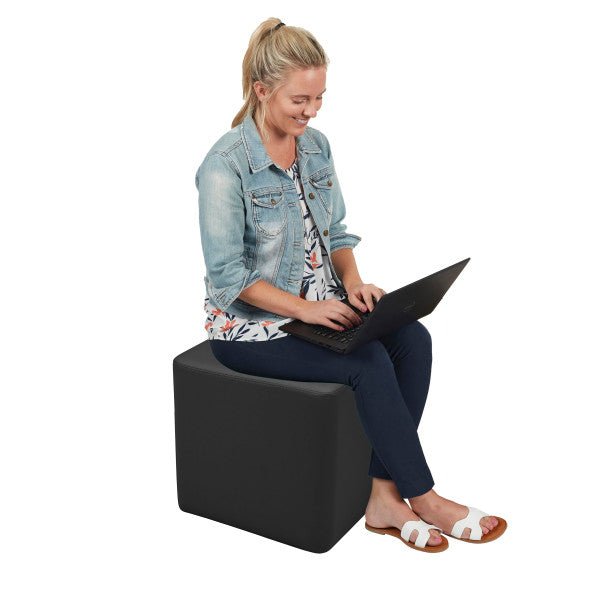 FDP Pro Series Upholstered Square Ottoman 18" Height (FDP - 12031 - XX) - SchoolOutlet