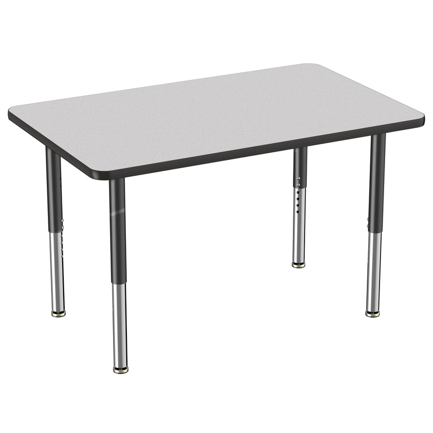 FDP 30" x 48" Rectangle Thermofused Activity Table with Adjustable Super Legs (FDP - 12068 - XX) - SchoolOutlet