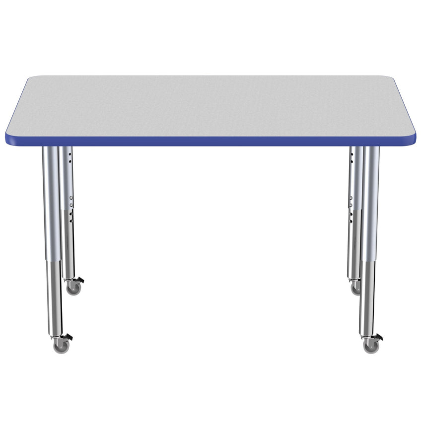 FDP 30" x 48" Rectangle Thermofused Activity Table with Adjustable Super Legs (FDP - 12068 - XX) - SchoolOutlet
