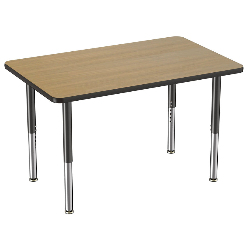 FDP 30" x 48" Rectangle Thermofused Activity Table with Adjustable Super Legs (FDP - 12068 - XX) - SchoolOutlet