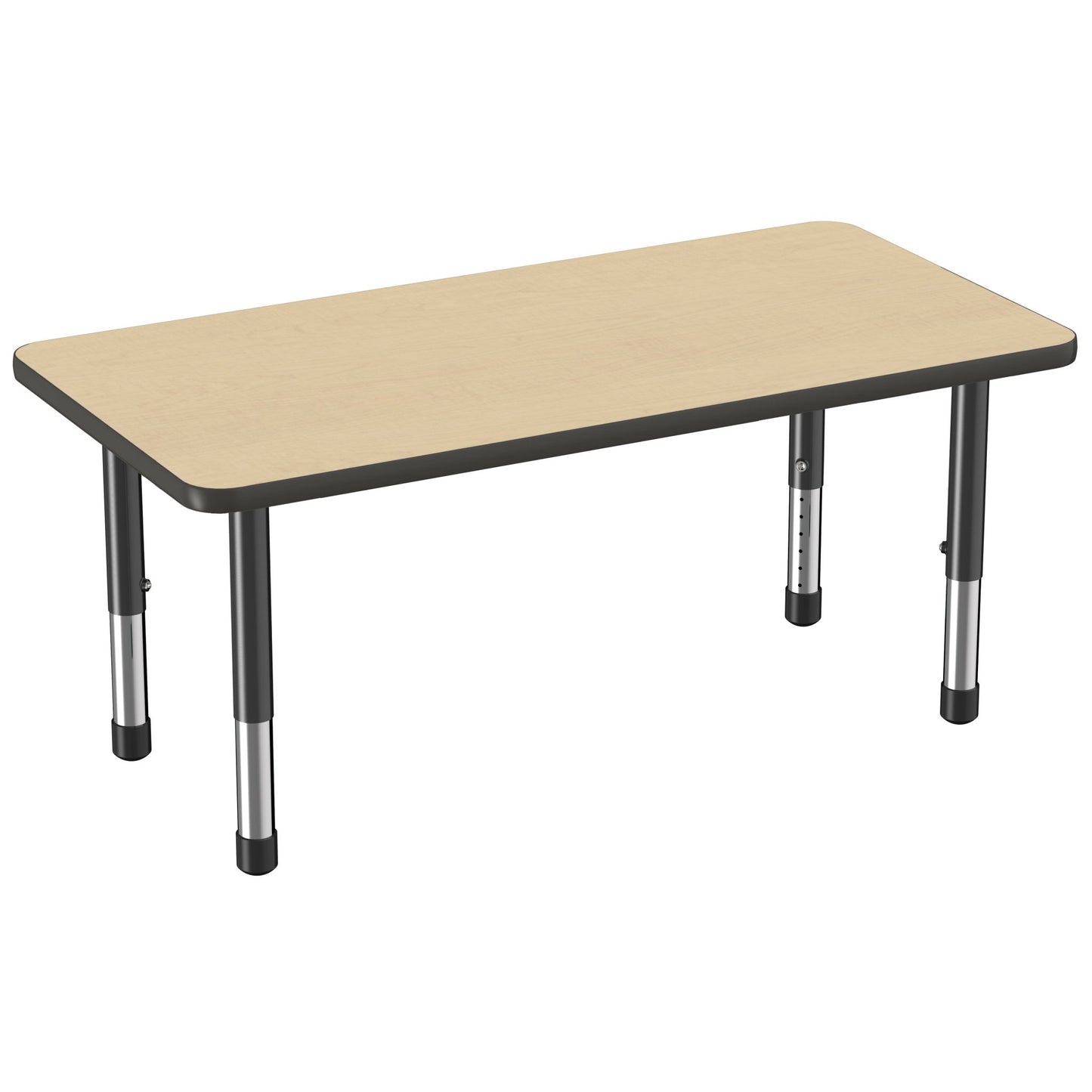 FDP 24" x 48" Rectangle Thermofused Activity Table with Adjustable Chunky Legs (FDP - 12711 - XX) - SchoolOutlet