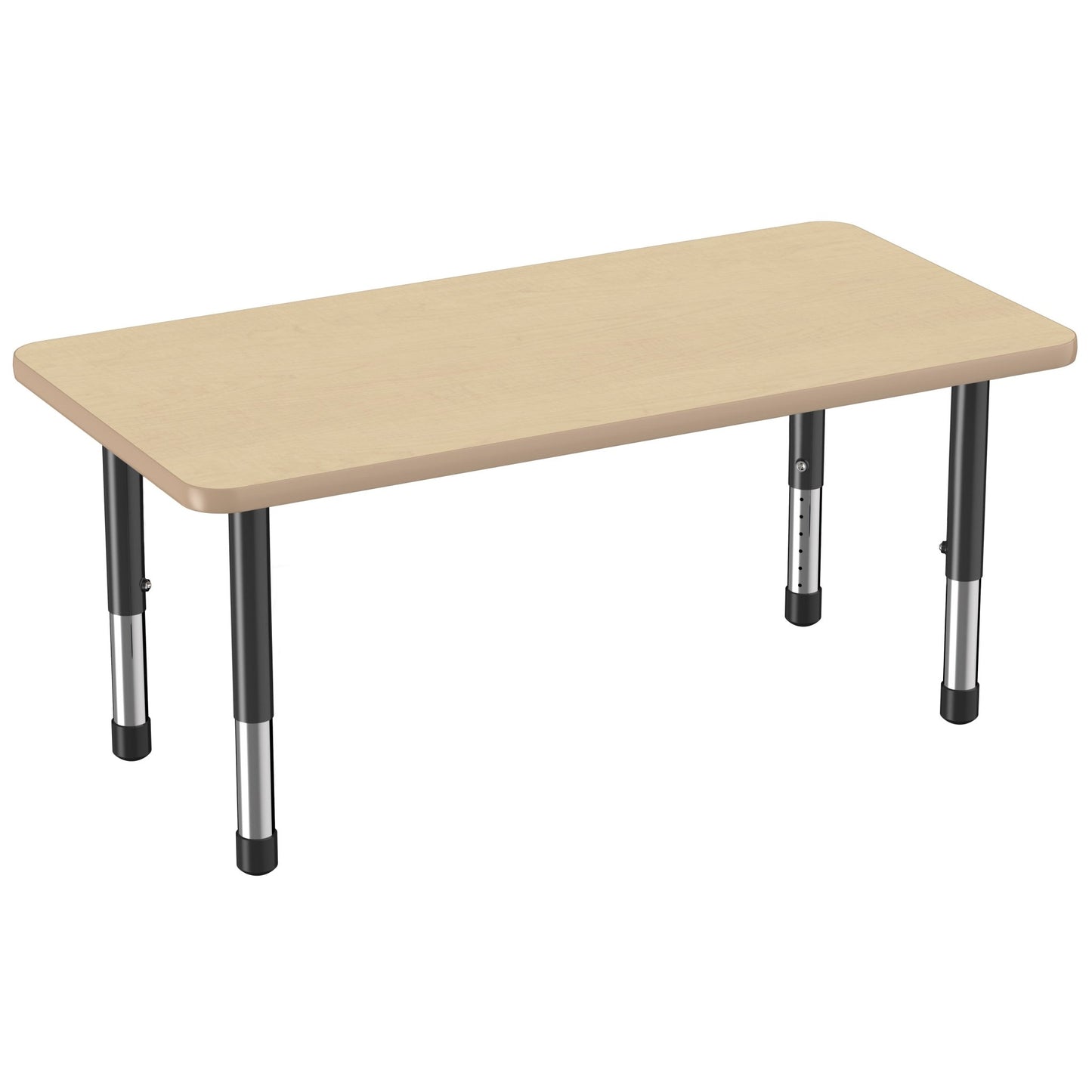FDP 24" x 48" Rectangle Thermofused Activity Table with Adjustable Chunky Legs (FDP - 12711 - XX) - SchoolOutlet