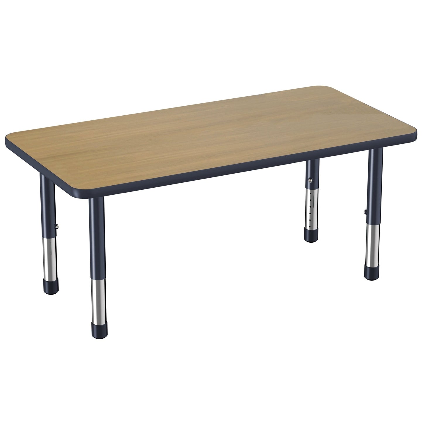 FDP 24" x 48" Rectangle Thermofused Activity Table with Adjustable Chunky Legs (FDP - 12711 - XX) - SchoolOutlet