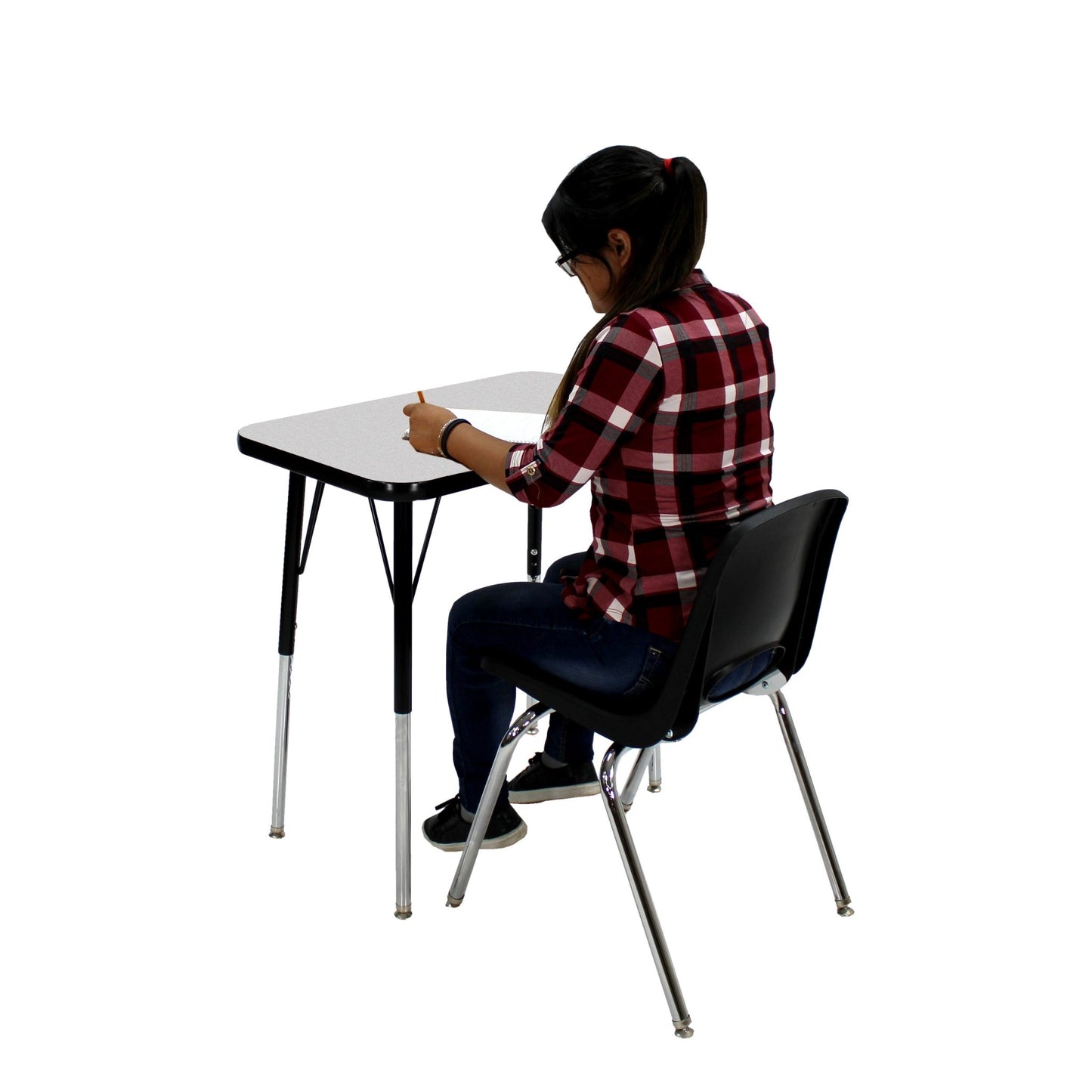 FDP 18" x 30" Rectangle T - Molding Activity Table with Adjustable Standard Swivel Glide Legs (FDP - 12861 - XX) - SchoolOutlet