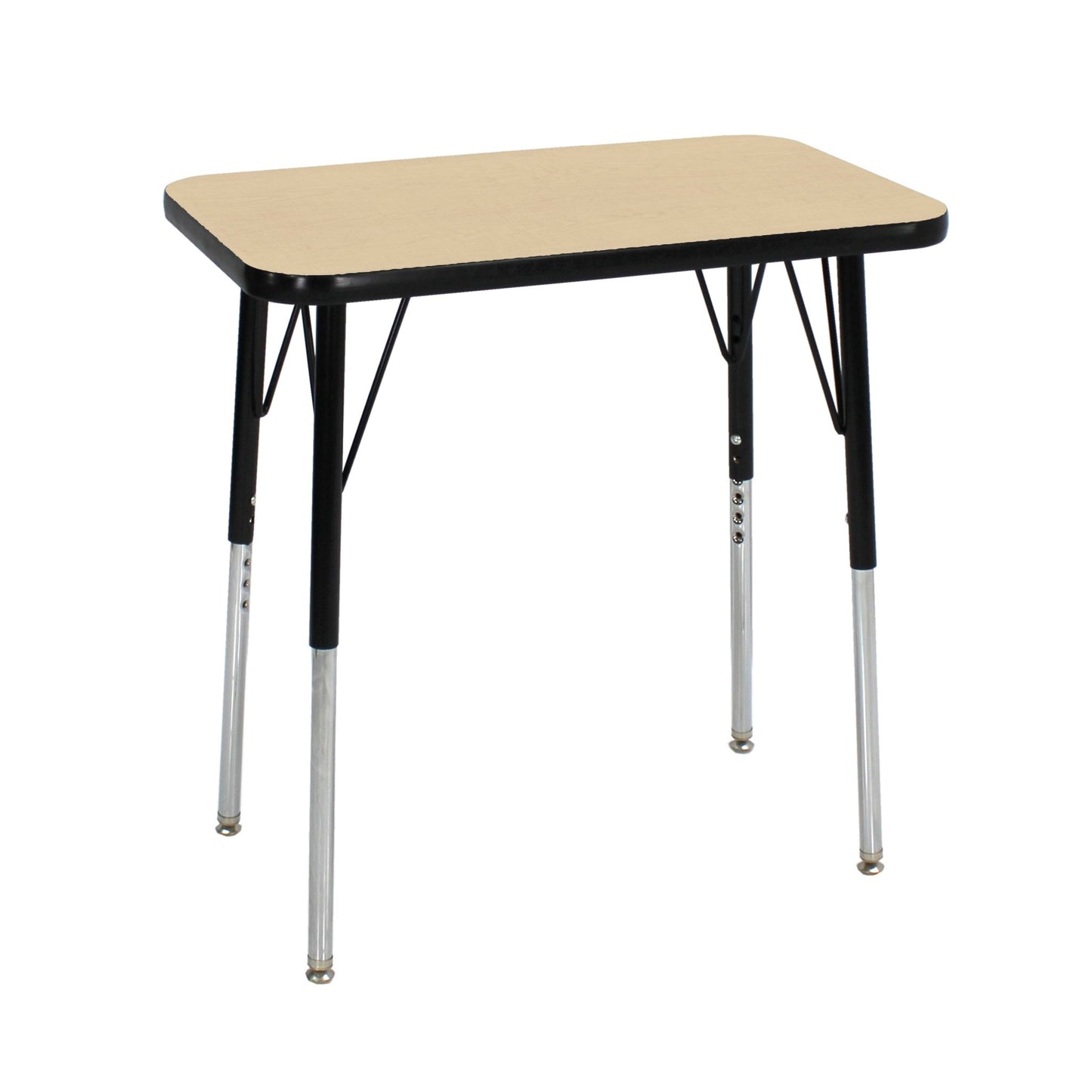 FDP 18" x 30" Rectangle T - Molding Activity Table with Adjustable Standard Swivel Glide Legs (FDP - 12861 - XX) - SchoolOutlet