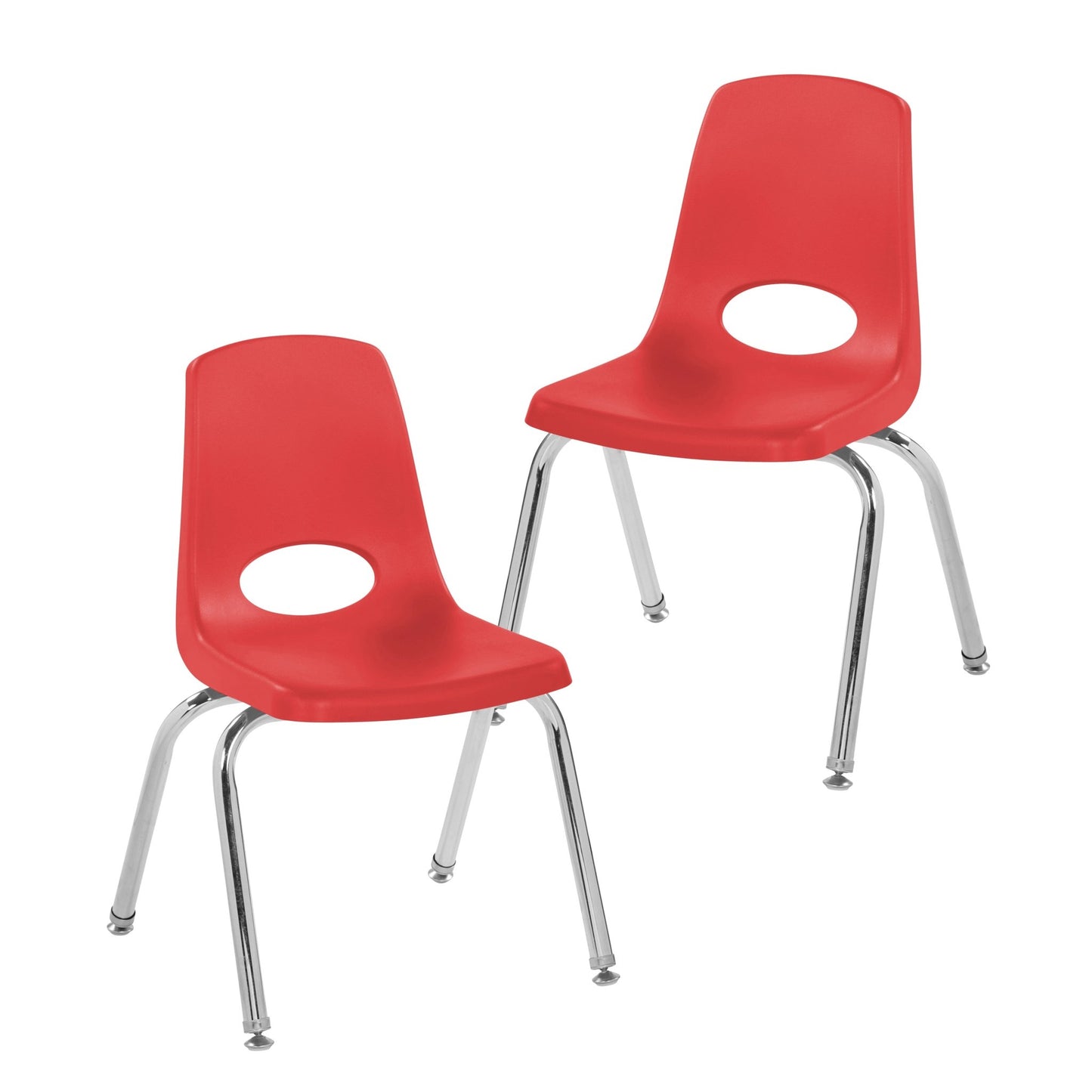 FDP Stackable School Chair with Swivel Glides - 14" Seat Height (FDP - 13048) - SchoolOutlet