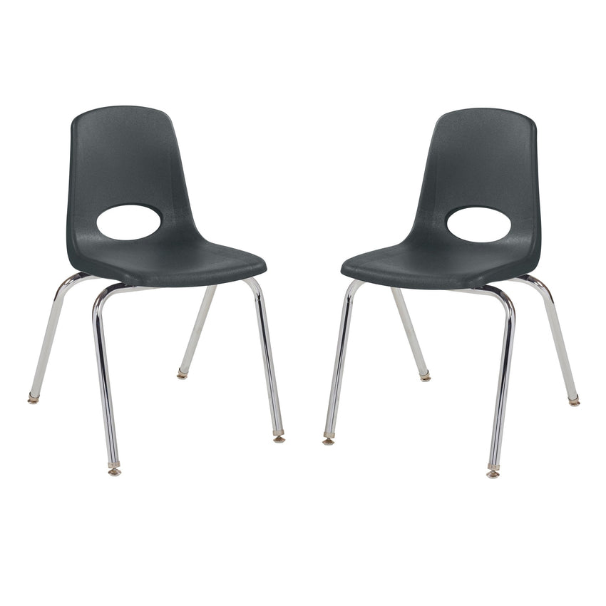 FDP Stackable School Chair with Swivel Glides - 18" Seat Height (FDP - 13050) - SchoolOutlet