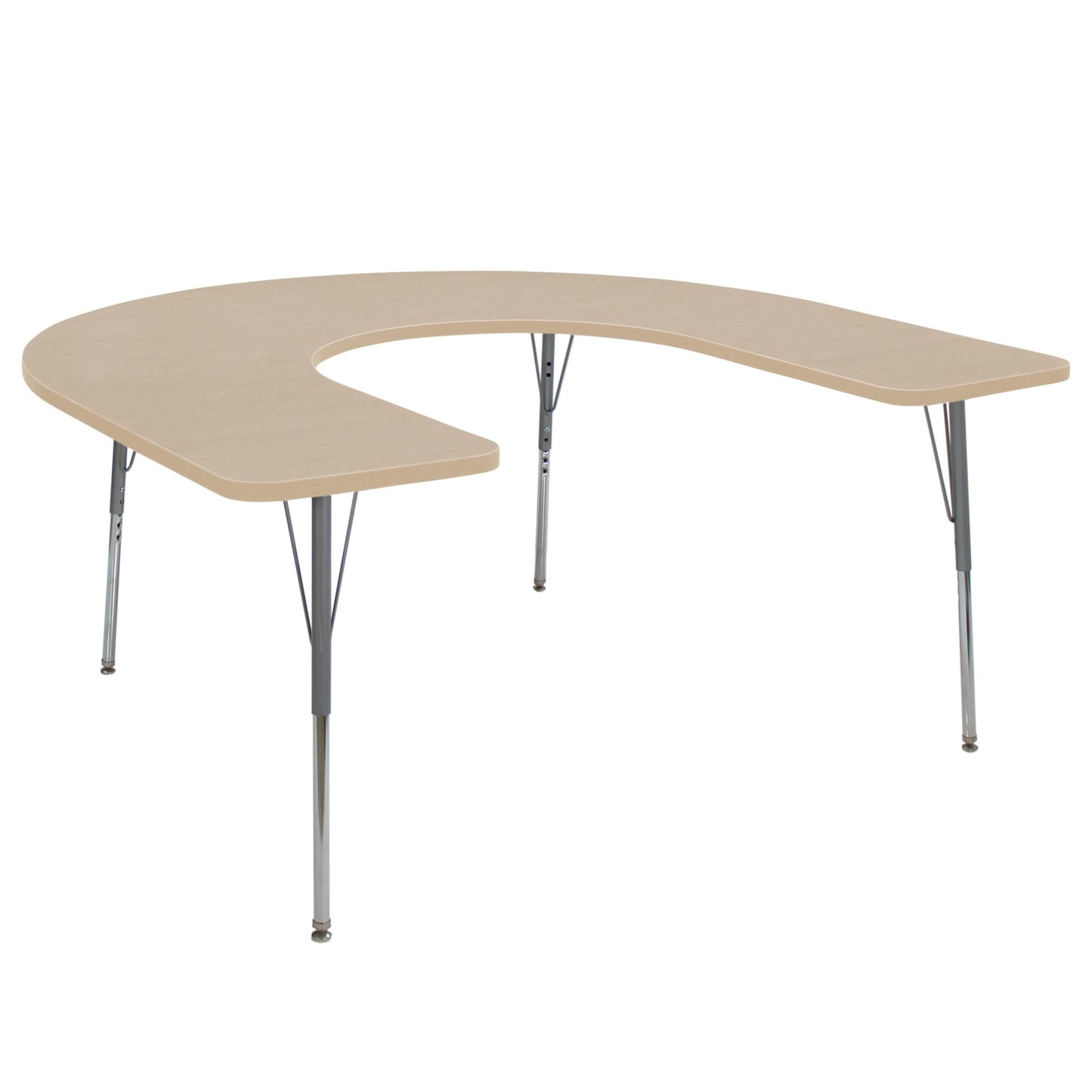 FDP 60" x 66" Horseshoe La Madera Activity Table with Standard Legs (FDP - 13103 - XX) - SchoolOutlet