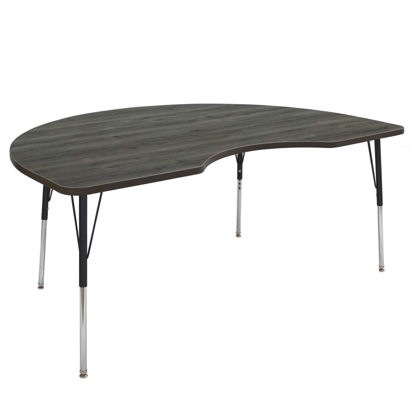 FDP 48" x 72" Kidney La Madera Activity Table with Standard Legs (FDP - 13104 - XX) - SchoolOutlet