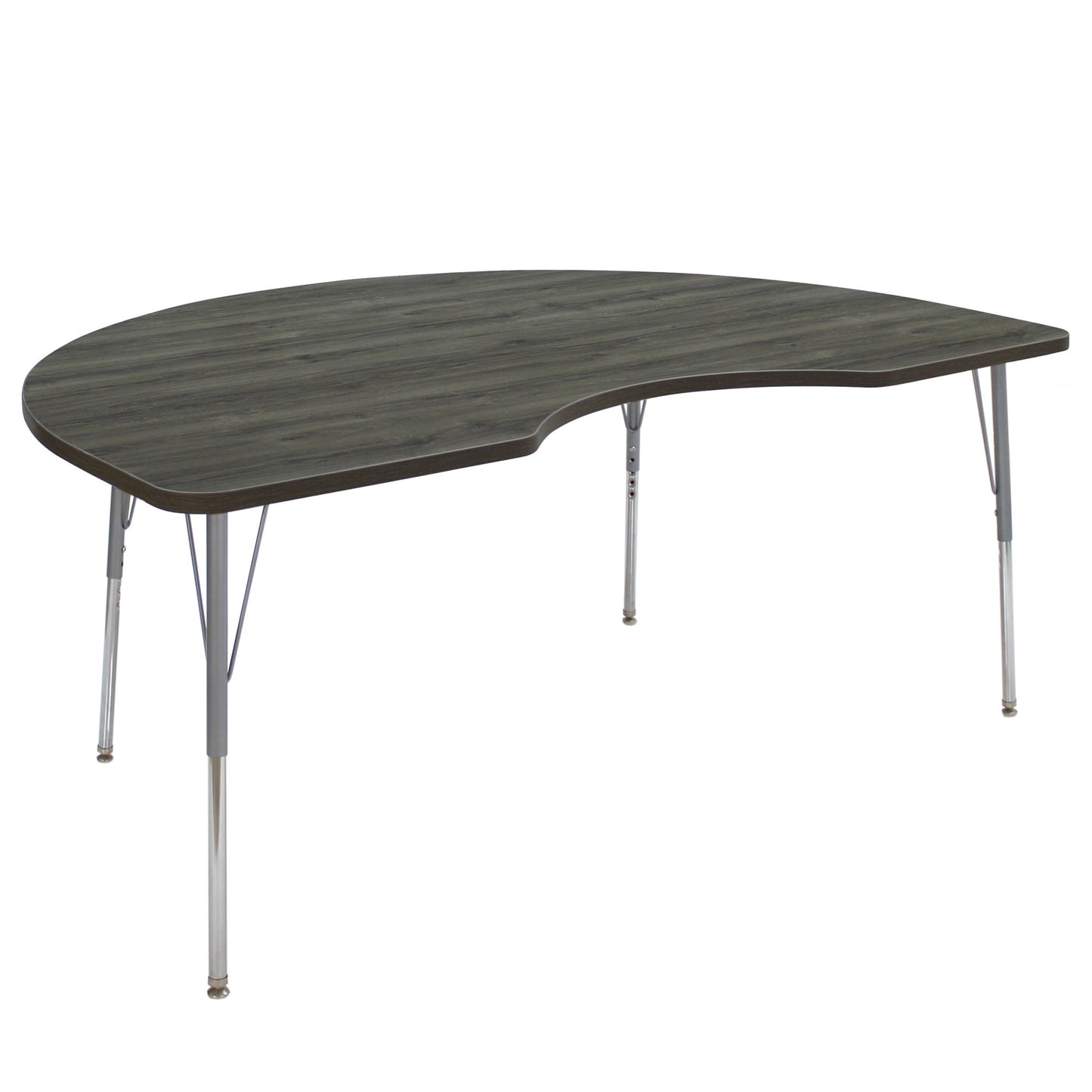 FDP 48" x 72" Kidney La Madera Activity Table with Standard Legs (FDP - 13104 - XX) - SchoolOutlet
