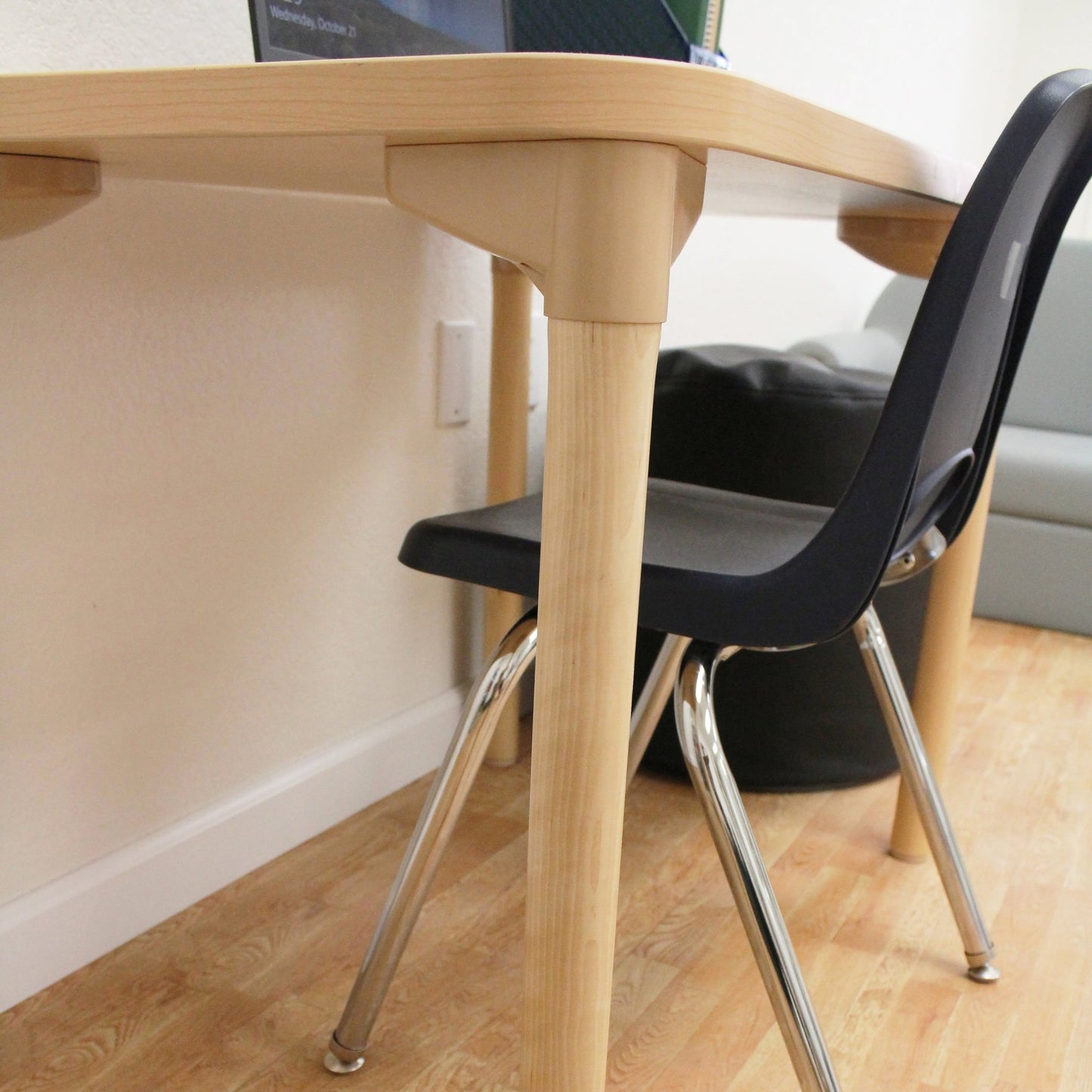 FDP 36" x 36" Square All - Purpose Activity Table with 26" Wood Legs (FDP - 14311 - MPMG) - SchoolOutlet