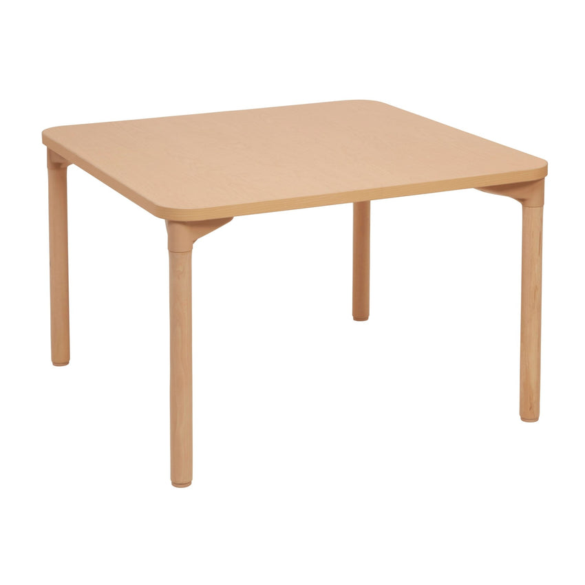 FDP 36" x 36" Square All - Purpose Activity Table with 26" Wood Legs (FDP - 14311 - MPMG) - SchoolOutlet