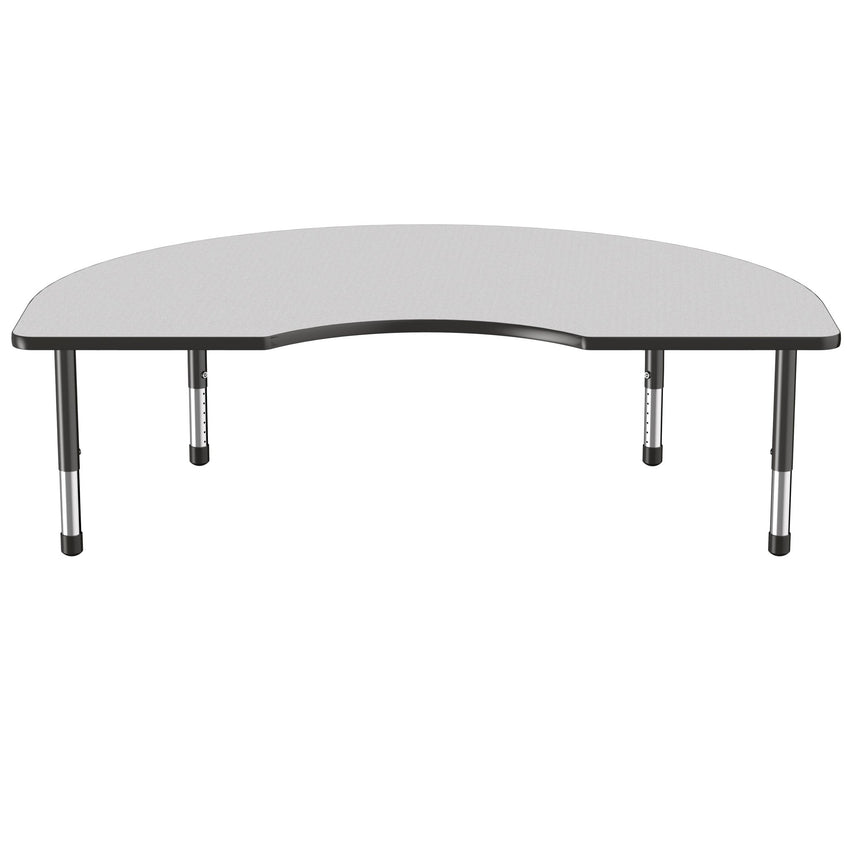 FDP 48" x 72" Kidney Thermofused Activity Table with Adjustable Chunky Legs (FDP - 14786 - XX) - SchoolOutlet