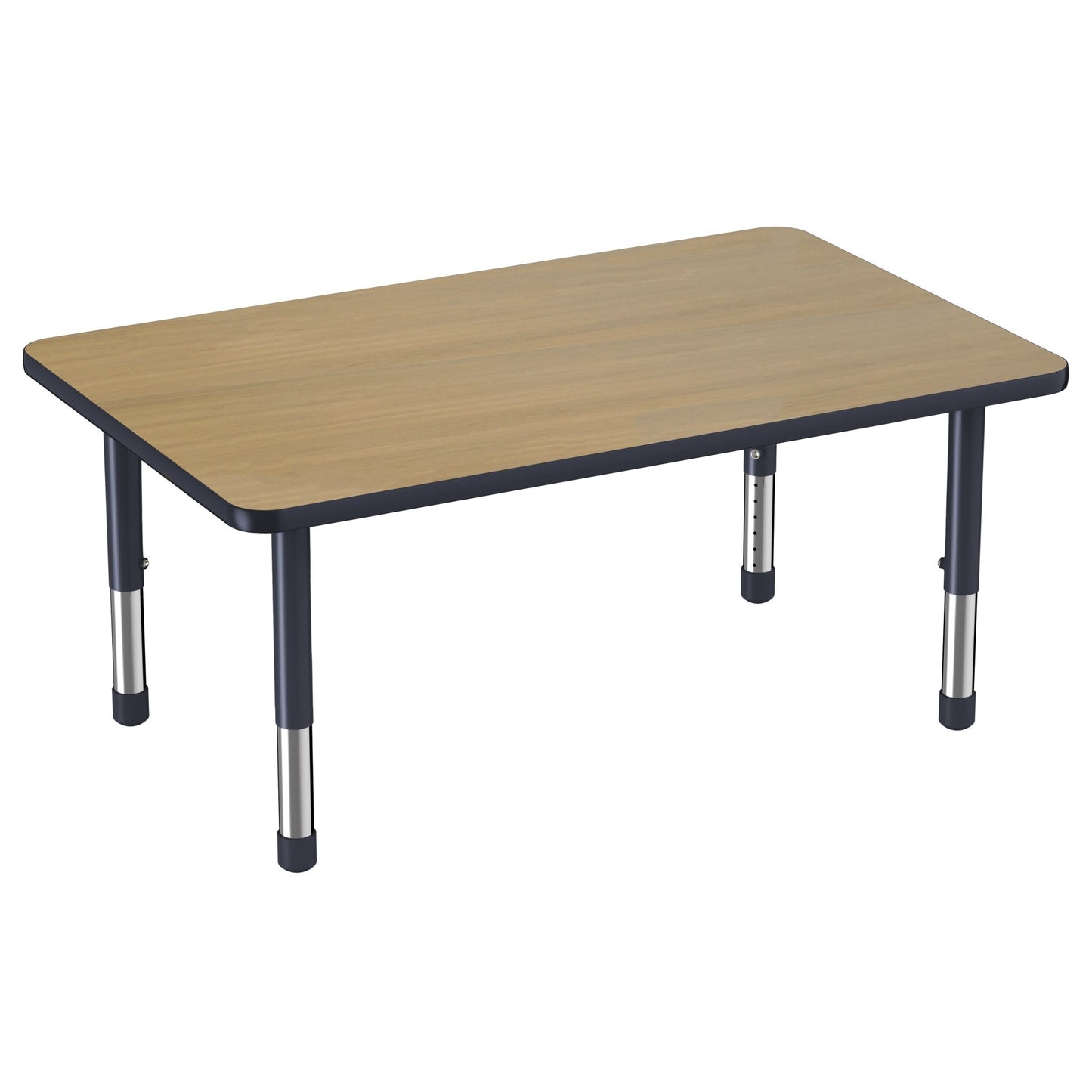 FDP 30" x 48" Rectangle Thermofused Activity Table with Adjustable Chunky Legs (FDP - 14789 - XX) - SchoolOutlet