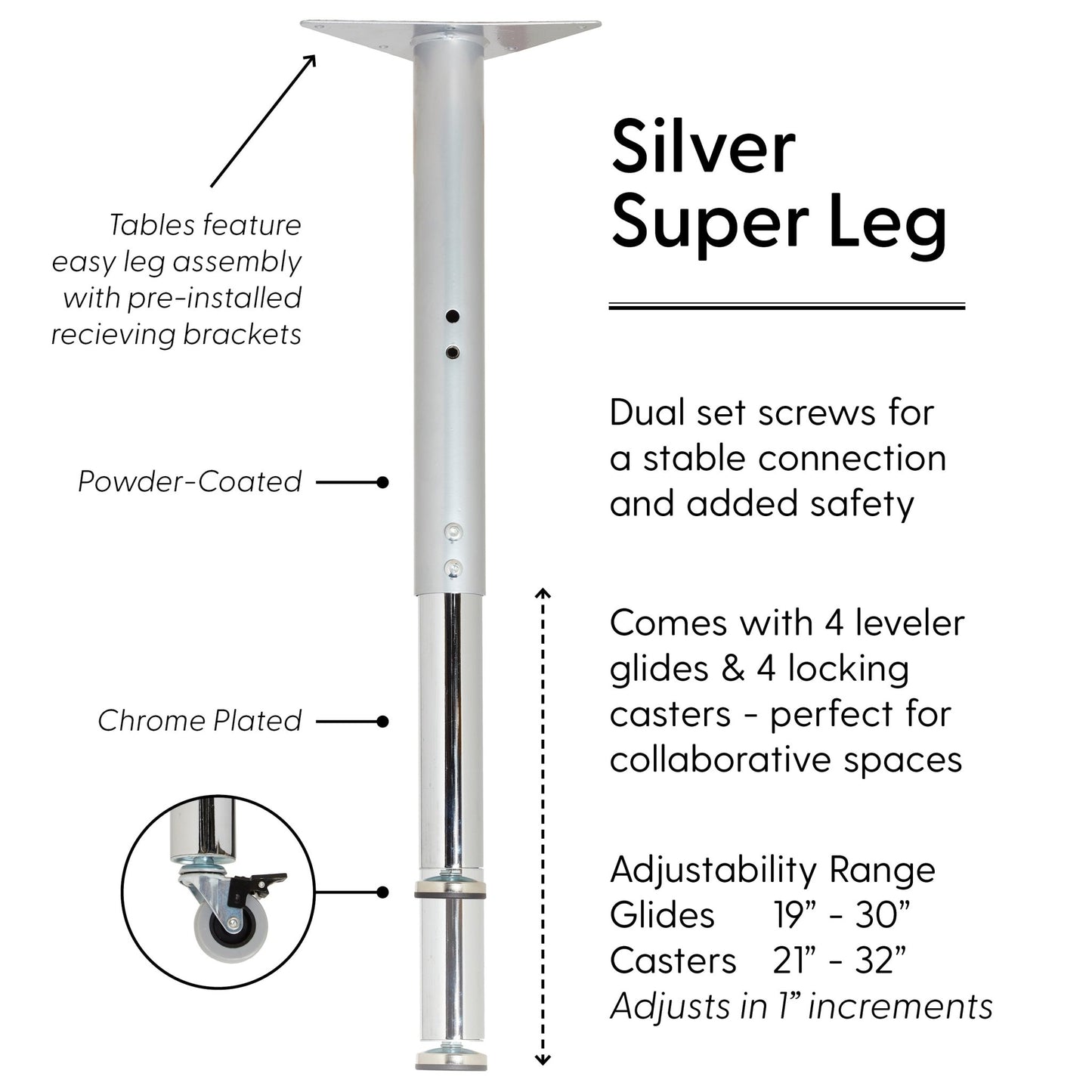 FDP 48" x 72" Kidney Thermofused Activity Table with Adjustable Super Legs (FDP - 14794 - XX) - SchoolOutlet