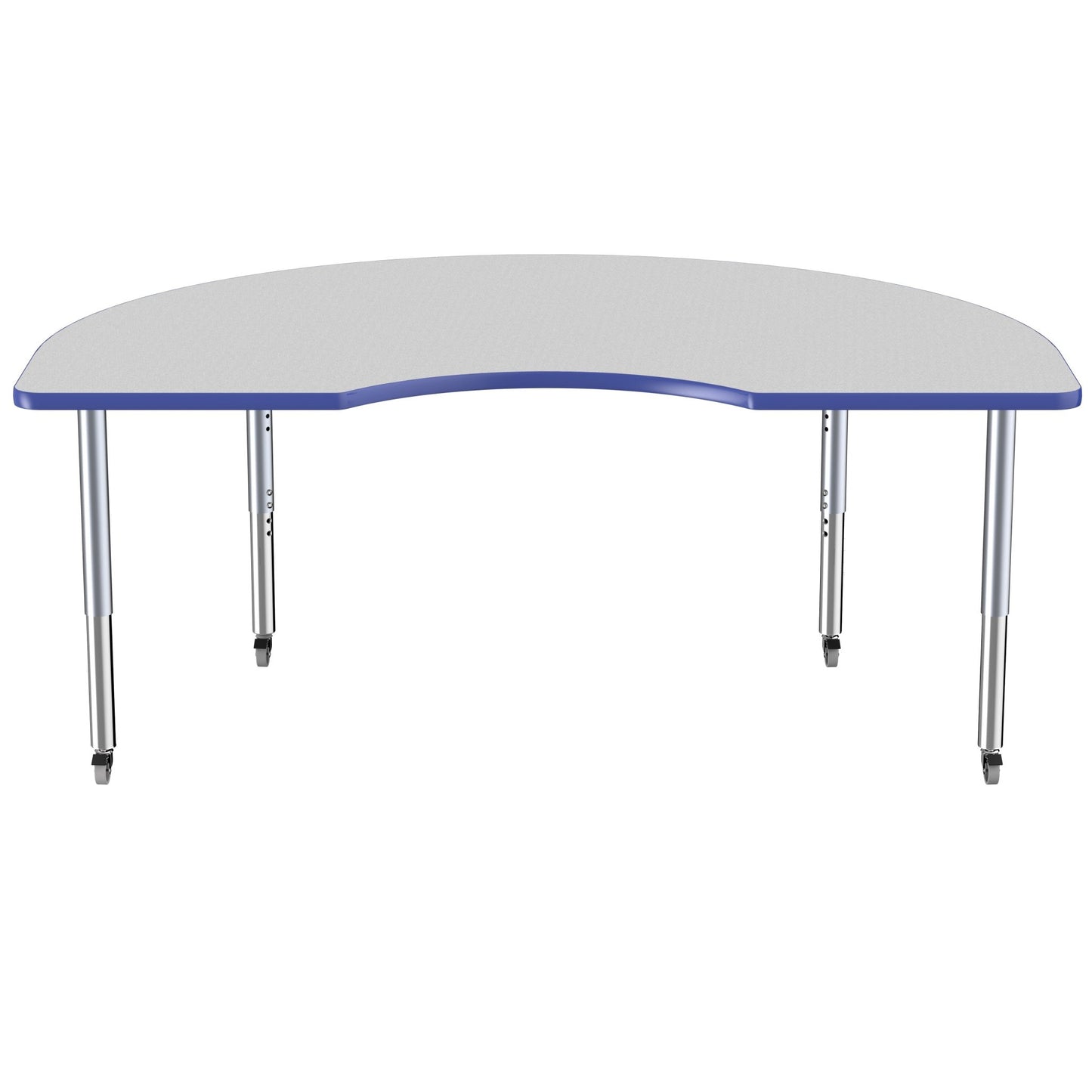 FDP 48" x 72" Kidney Thermofused Activity Table with Adjustable Super Legs (FDP - 14794 - XX) - SchoolOutlet