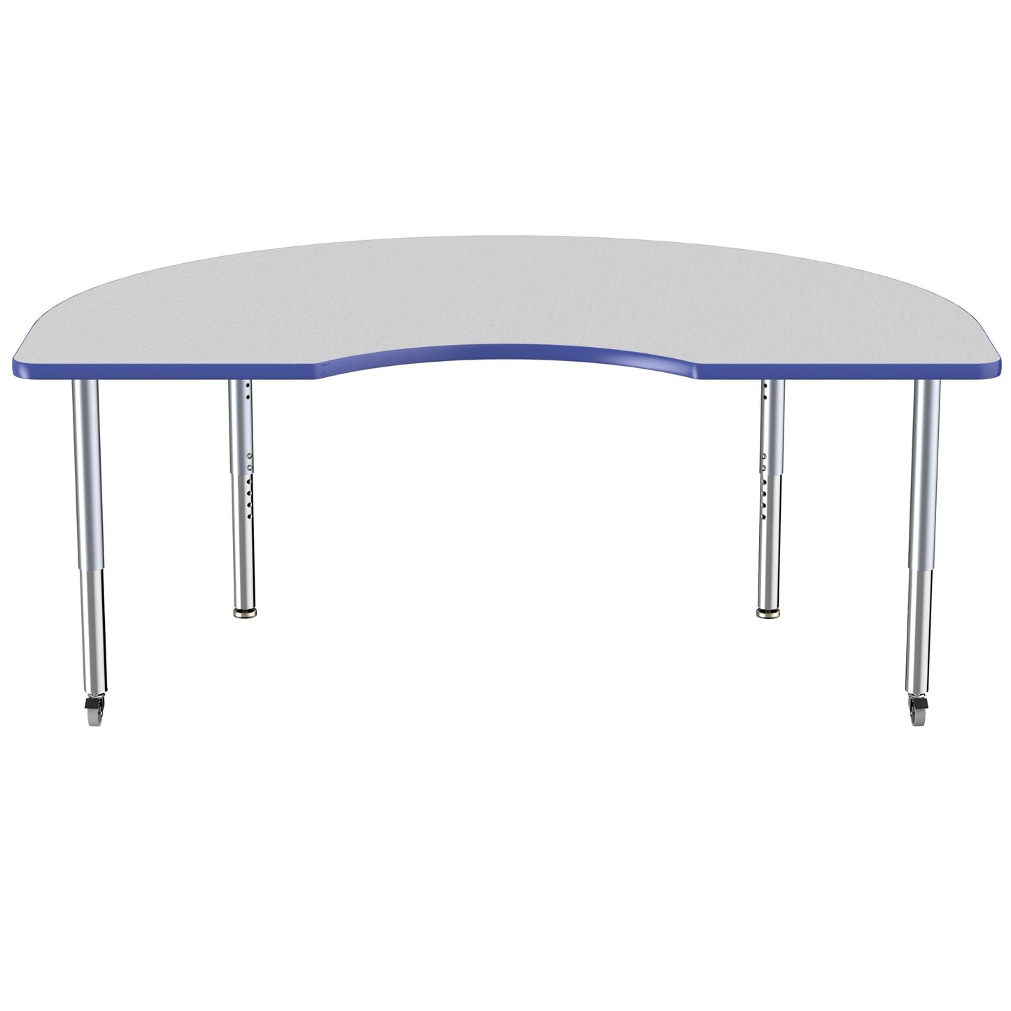 FDP 48" x 72" Kidney Thermofused Activity Table with Adjustable Super Legs (FDP - 14794 - XX) - SchoolOutlet