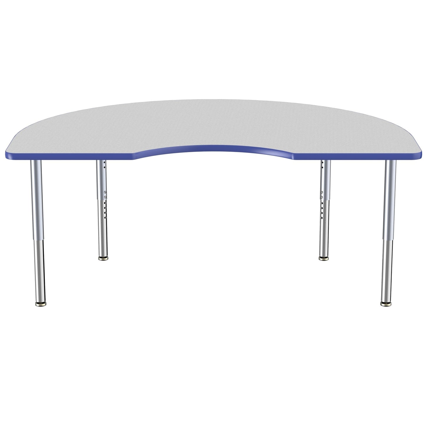 FDP 48" x 72" Kidney Thermofused Activity Table with Adjustable Super Legs (FDP - 14794 - XX) - SchoolOutlet