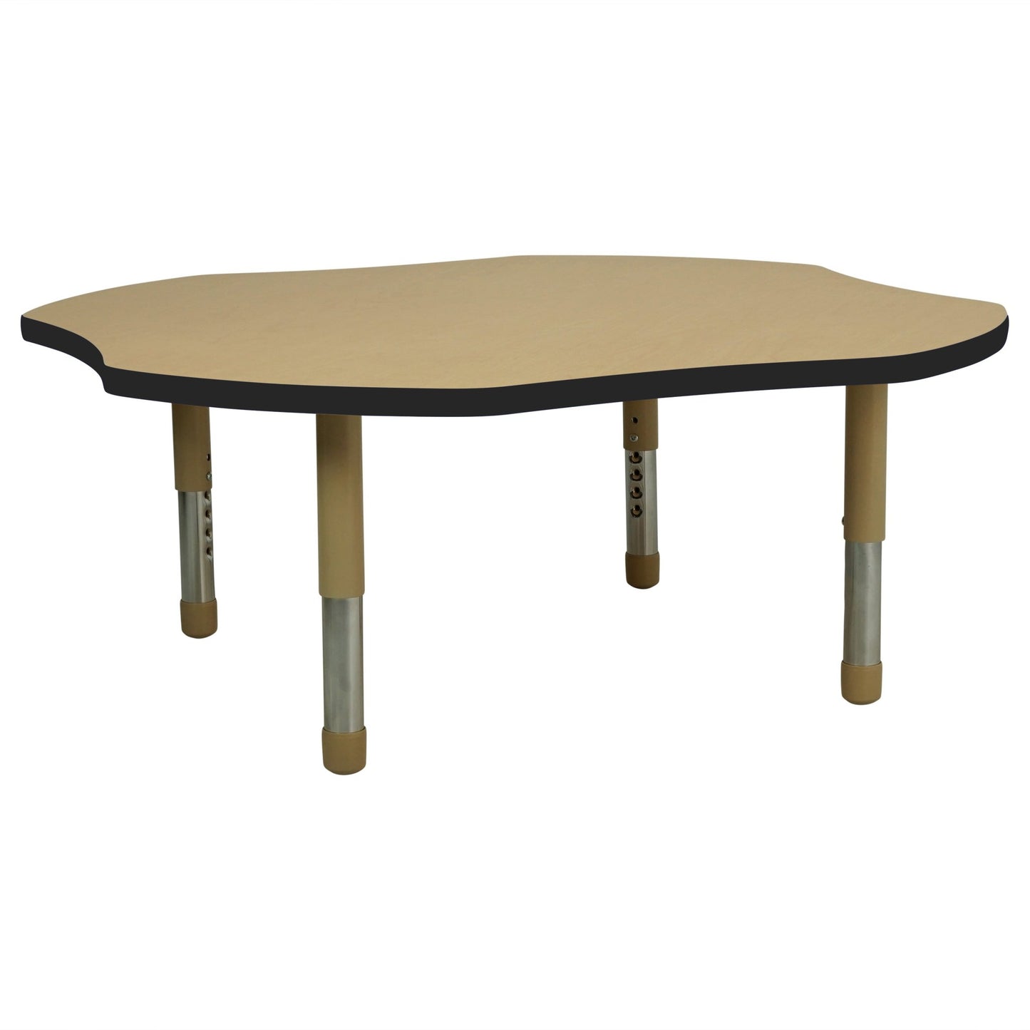 FDP 48" x 48" Clover T - Molding Activity Table with Adjustable Tiny Tot Legs (FDP - 14889 - XX) - SchoolOutlet