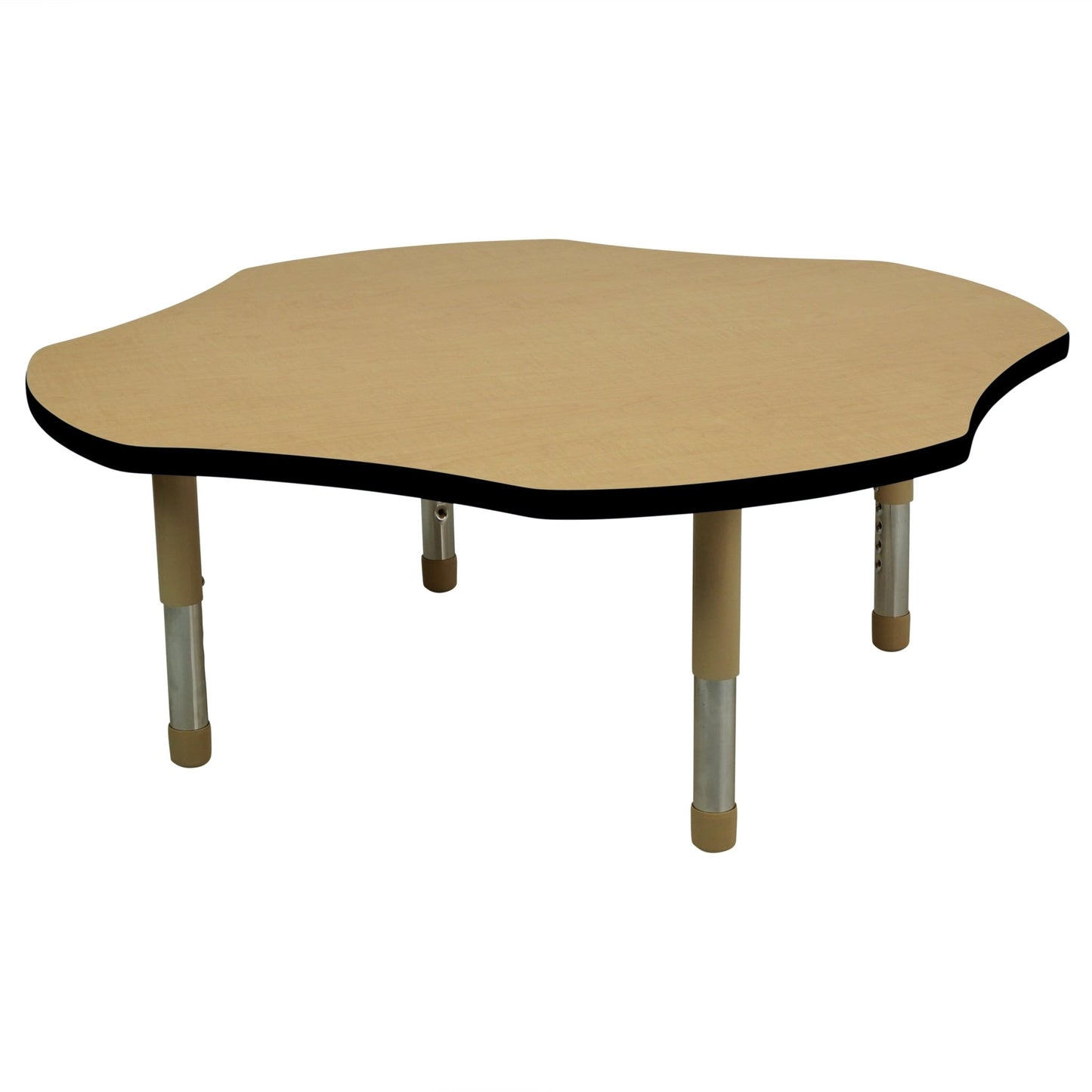 FDP 48" x 48" Clover T - Molding Activity Table with Adjustable Tiny Tot Legs (FDP - 14889 - XX) - SchoolOutlet