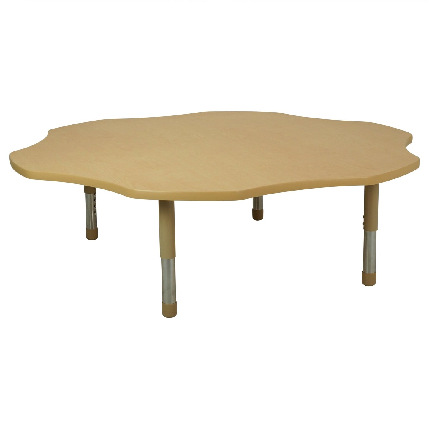 FDP 60" x 60" Flower T - Molding Activity Table with Adjustable Tiny Tot Legs (FDP - 14890 - XX) - SchoolOutlet