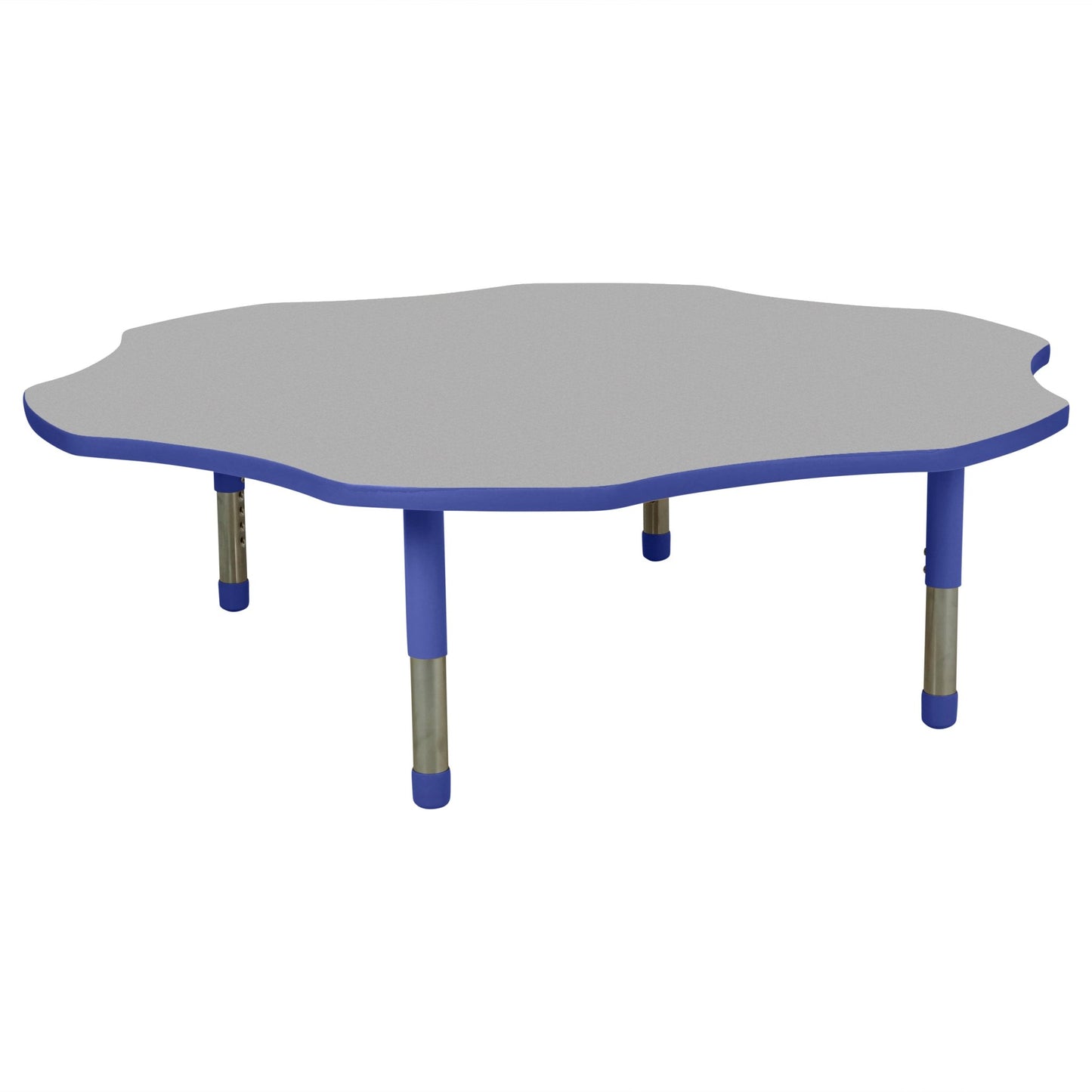 FDP 60" x 60" Flower T - Molding Activity Table with Adjustable Tiny Tot Legs (FDP - 14890 - XX) - SchoolOutlet