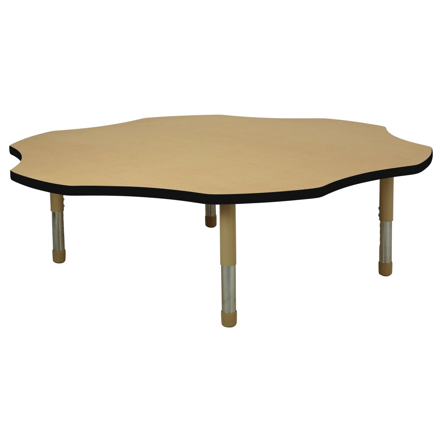FDP 60" x 60" Flower T - Molding Activity Table with Adjustable Tiny Tot Legs (FDP - 14890 - XX) - SchoolOutlet