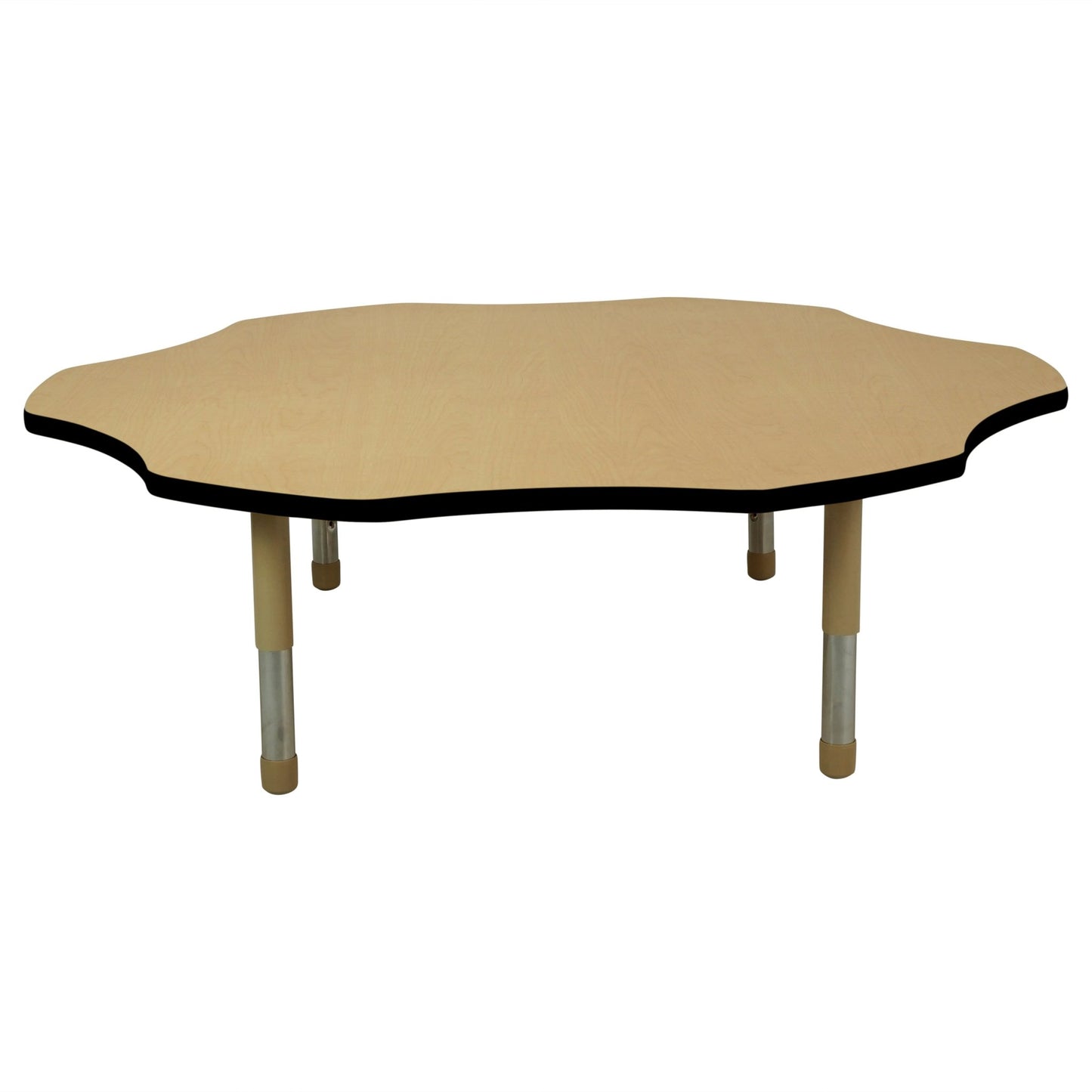 FDP 60" x 60" Flower T - Molding Activity Table with Adjustable Tiny Tot Legs (FDP - 14890 - XX) - SchoolOutlet