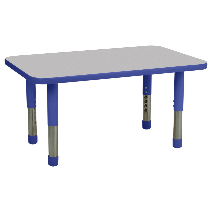 FDP 24" x 36" Rectangle T - Molding Activity Table with Adjustable Tiny Tot Legs (FDP - 14891 - XX) - SchoolOutlet