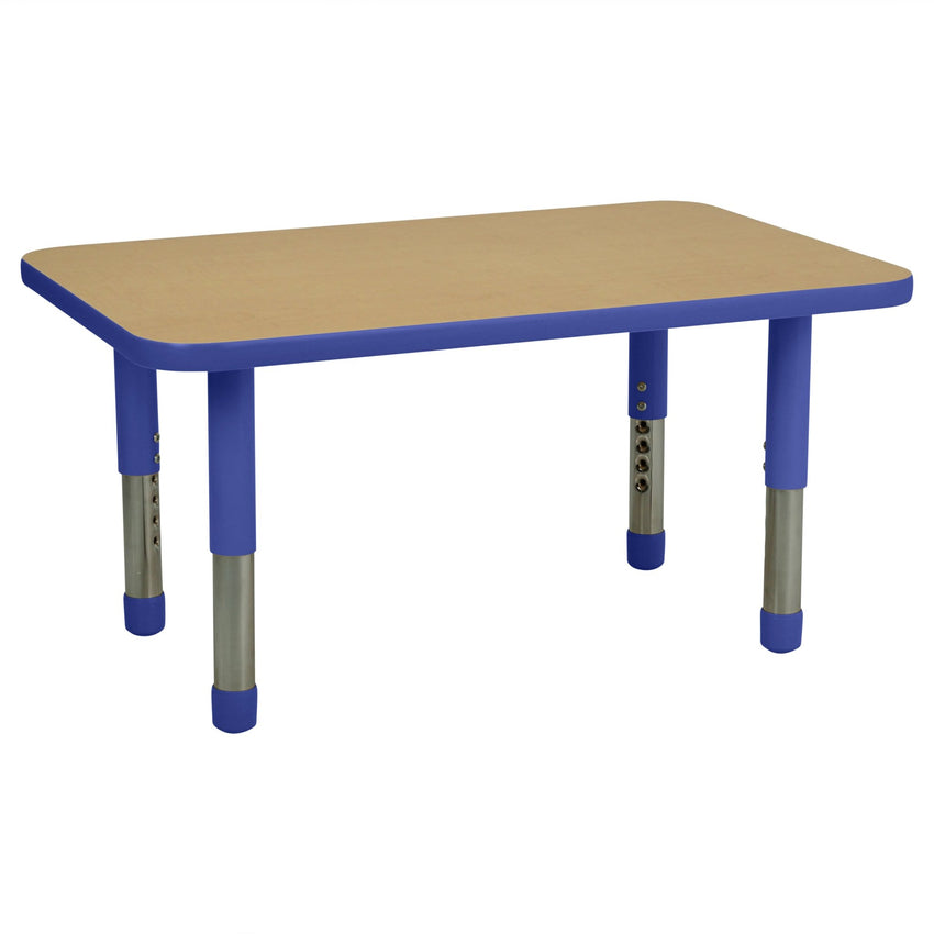 FDP 24" x 36" Rectangle T - Molding Activity Table with Adjustable Tiny Tot Legs (FDP - 14891 - XX) - SchoolOutlet
