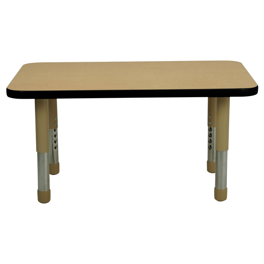 FDP 24" x 36" Rectangle T - Molding Activity Table with Adjustable Tiny Tot Legs (FDP - 14891 - XX) - SchoolOutlet
