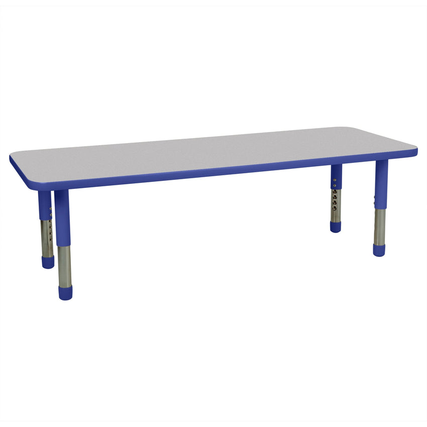 FDP 24" x 60" Rectangle T - Molding Activity Table with Adjustable Tiny Tot Legs (FDP - 14893 - XX) - SchoolOutlet