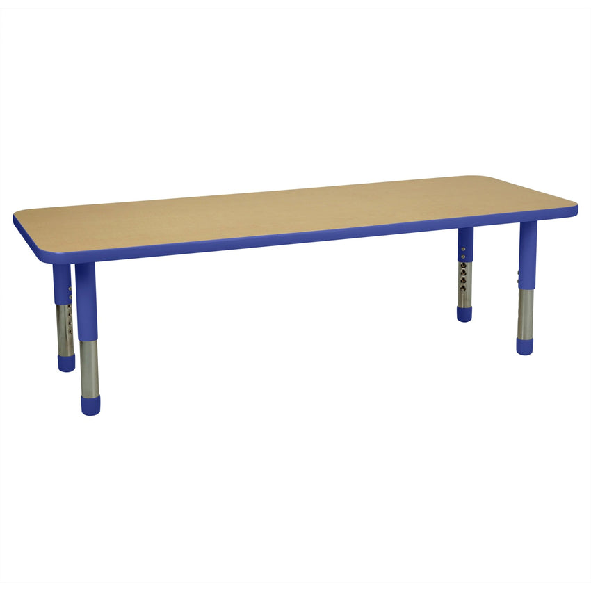 FDP 24" x 60" Rectangle T - Molding Activity Table with Adjustable Tiny Tot Legs (FDP - 14893 - XX) - SchoolOutlet