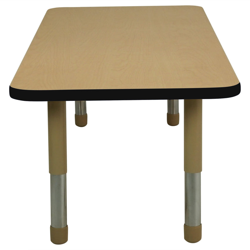 FDP 24" x 60" Rectangle T - Molding Activity Table with Adjustable Tiny Tot Legs (FDP - 14893 - XX) - SchoolOutlet