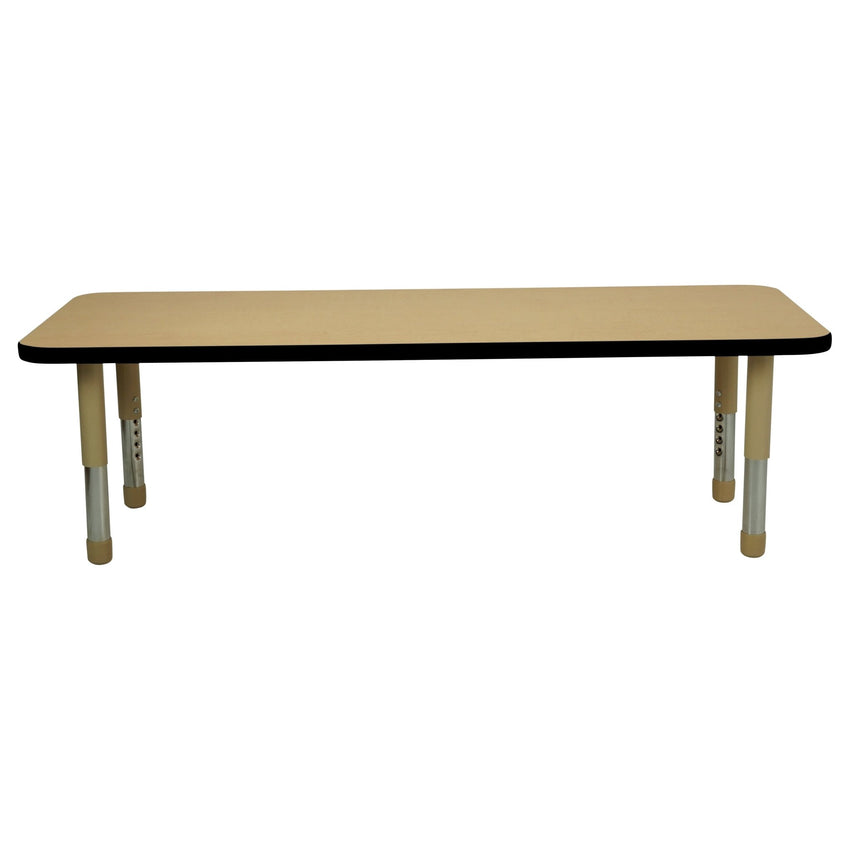 FDP 24" x 60" Rectangle T - Molding Activity Table with Adjustable Tiny Tot Legs (FDP - 14893 - XX) - SchoolOutlet