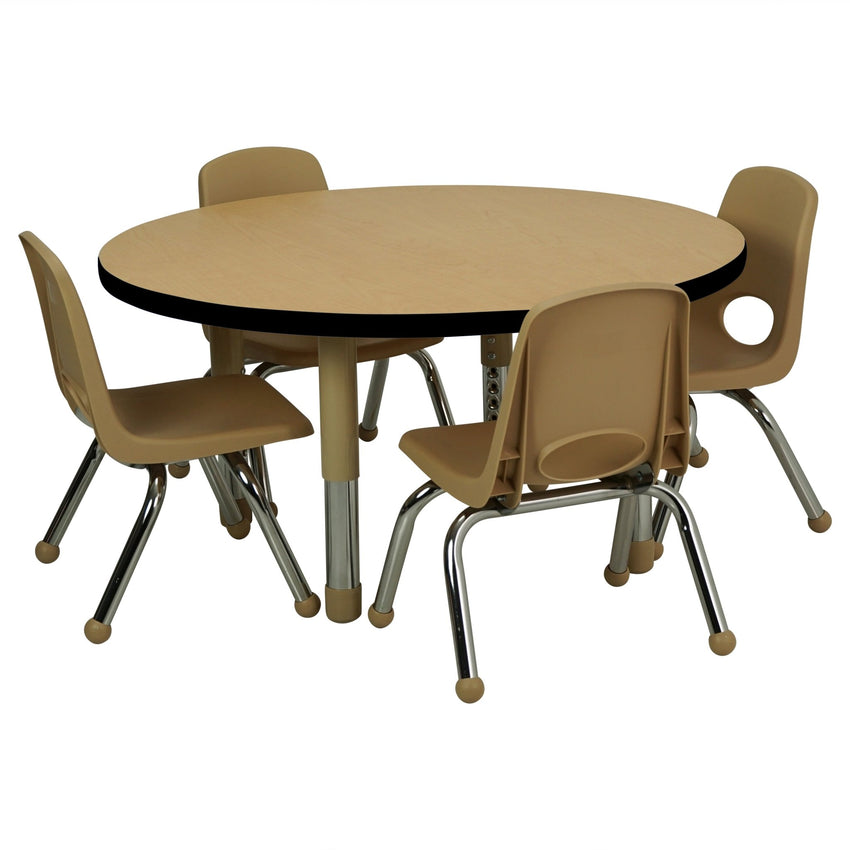 FDP 36" Round T - Molding Activity Table with Adjustable Tiny Tot Legs (FDP - 14896 - XX) - SchoolOutlet