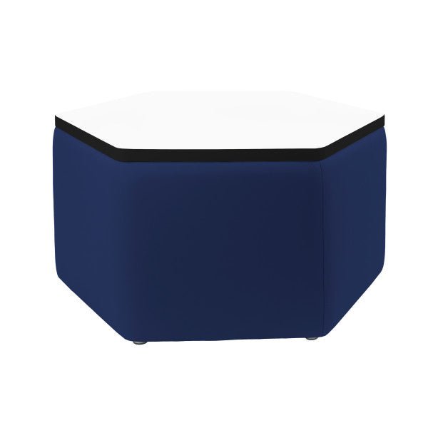 FDP Pro Series Upholstered Hexagon Dry - Erase Ottoman Table 18" Height (15021 - XXXX) - SchoolOutlet