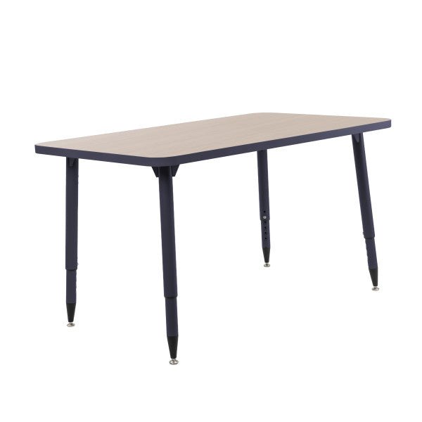 FDP Adapte 30" x 48" Rectangle Thermofused Activity Table with Adjustable Tapered Legs 22" - 34" (FDP - 15630 - XXXX) - SchoolOutlet
