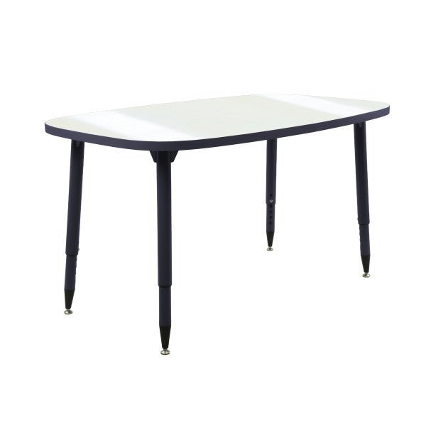 FDP Adapte 31" x 50" Rounded Rectangle Dry - Erase Activity Table with Adjustable Tapered Legs (15653 - XXXX) - SchoolOutlet